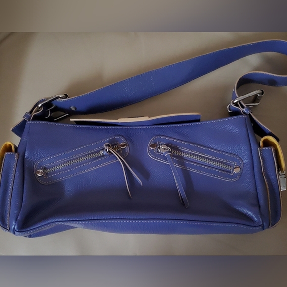 Purple Leather Shoulder Bag - Picture 7 of 9